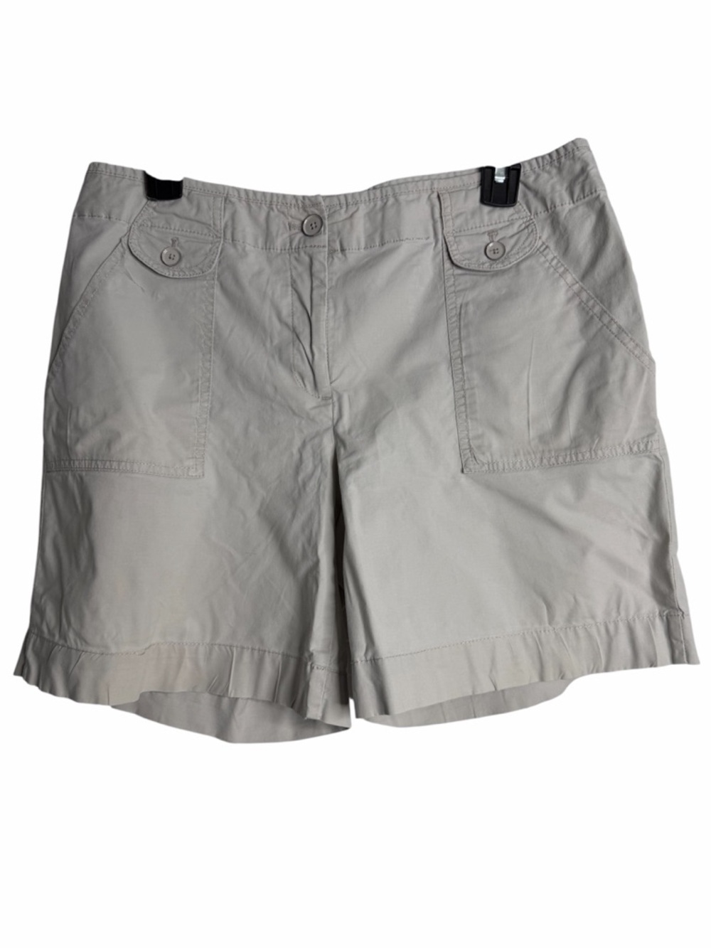 Talbots Light Beige Utility Bermuda Shorts Size 10